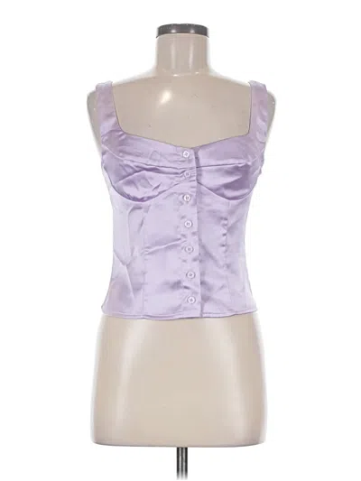 Pre-owned Princess Polly Sleeveless Blouse In Purple