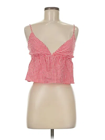 Pre-owned Princess Polly Sleeveless Blouse In Red