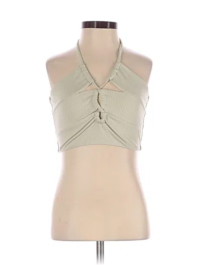 Pre-owned Princess Polly Sleeveless Blouse In Tan