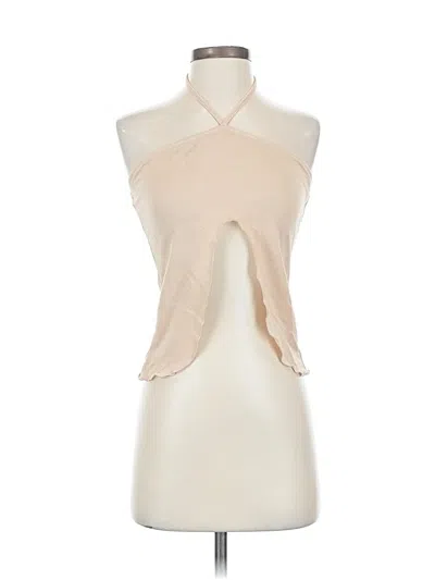 Pre-owned Princess Polly Sleeveless Blouse In White