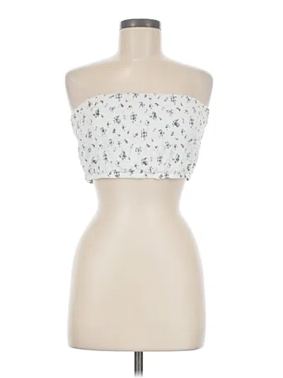 Pre-owned Princess Polly Sleeveless Blouse In White