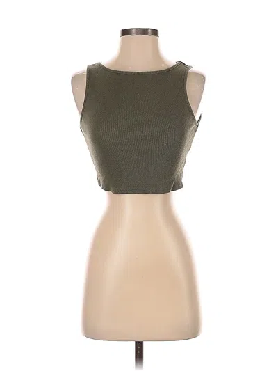 Pre-owned Princess Polly Sleeveless T-shirt In Green