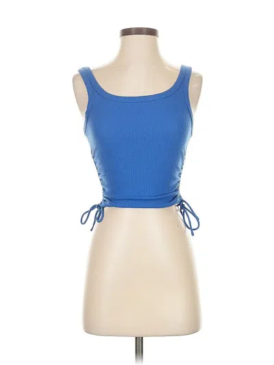 Pre-owned Princess Polly Sleeveless Top Blue Sweetheart Neckline Tops
