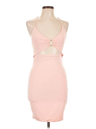 Princess Polly Sleeveless Top Pink Halter Neckline Tops