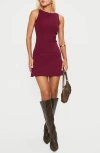 Princess Polly So Alluring Knit Tank & Miniskirt Set In Burgundy