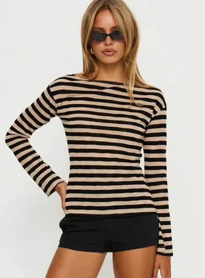 Princess Polly So Composed Boat Neck Knit Top In Multi