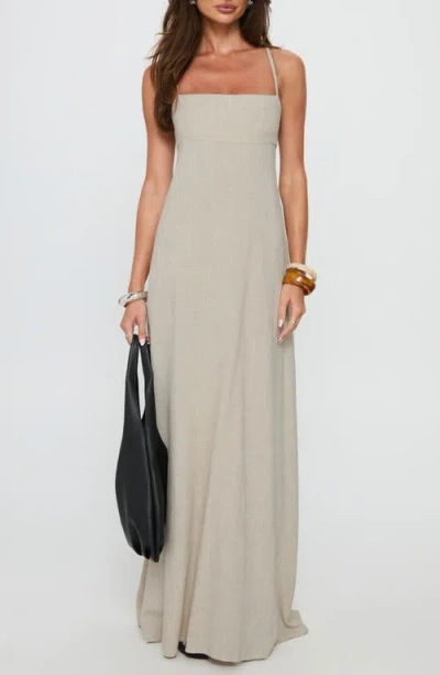 Princess Polly Solie Tie Back Maxi Dress In White