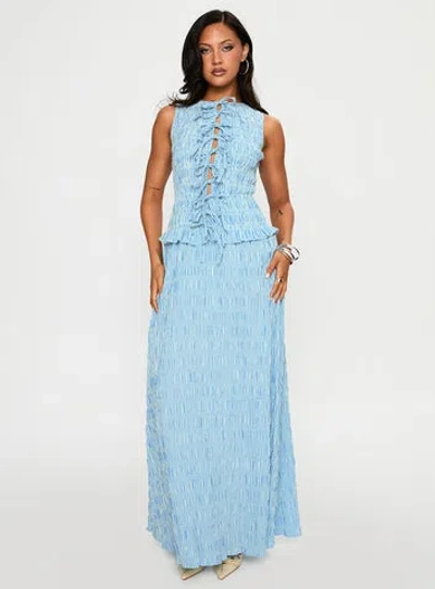 PRINCESS POLLY SONGBIRD SHIRRED MAXI DRESS