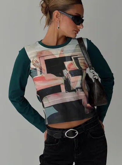 Princess Polly Sonique Long Sleeve Top In Multi