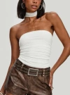 Princess Polly Sorelle Scarf Bodysuit In White
