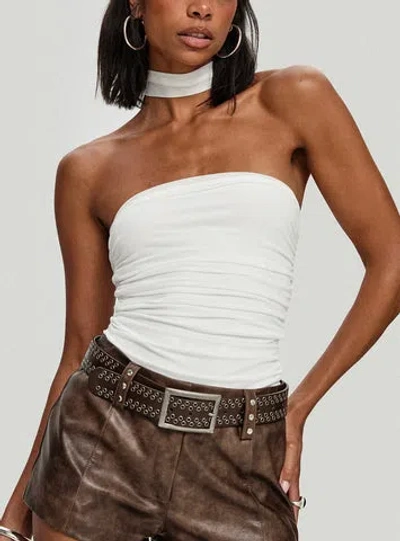 Princess Polly Sorelle Scarf Bodysuit In White