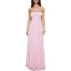 Princess Polly South Of France Floral Embroidered Sleeveless Gown In Pink