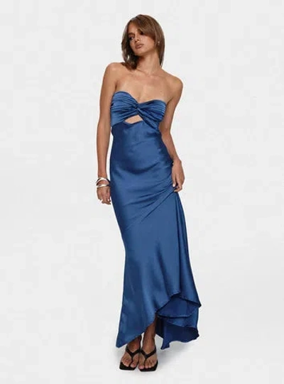 Princess Polly Stand A Chance Twist Detail Maxi Dress In Navy