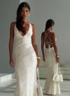 Princess Polly Starcrossed Halter Maxi Dress In Cream