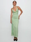Princess Polly Starfall Halter Maxi Dress In Sage