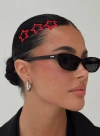 Princess Polly Starhaven Clip Set In Red