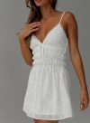Princess Polly Stick Around Ruched Mini Dress In White