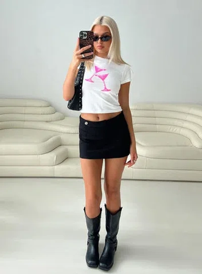 Princess Polly Stokes Mini Skirt In Black