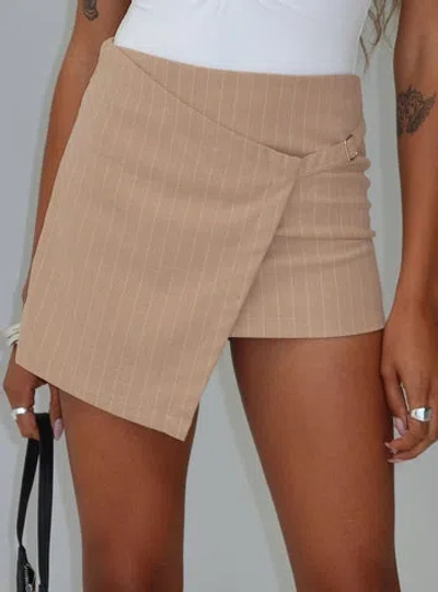 Princess Polly Strangers Mini Skirt In Neutral
