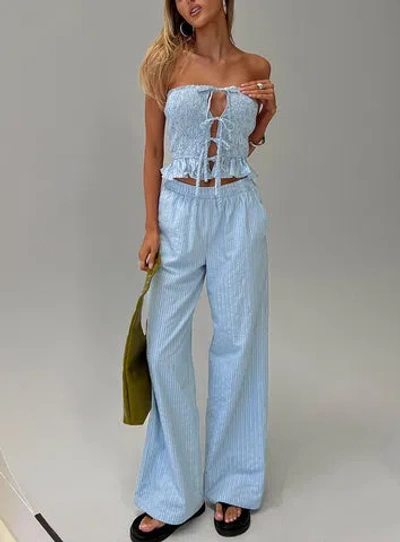 Princess Polly Sudden Sorcery Strapless Set In Blue