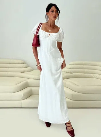 Princess Polly Summer Song Maxi Dress In White