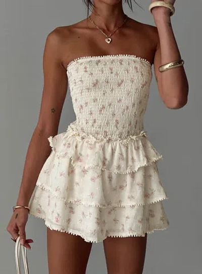 Princess Polly Sunkiss Frill Mini Dress In Floral