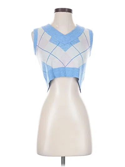 Pre-owned Princess Polly Sweater Vest In Blue