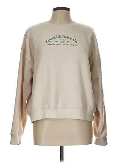 Pre-owned Princess Polly Sweatshirt In Tan