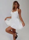 Princess Polly Sweet Words Halter Mini Dress In White
