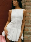 Princess Polly Sweeter Places Embroidered Mini Dress In White