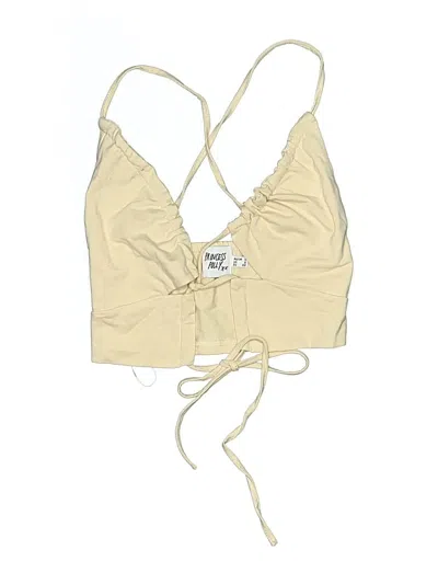 Pre-owned Princess Polly Swimsuit Top Ivory Swimwear