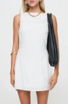 Princess Polly Swoon Open Back Cotton Minidress In White