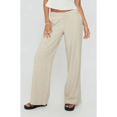 Princess Polly Syrena Low Rise Wide Leg Pants In Gold