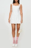 Princess Polly Tadea Embroidered Lace Minidress In White