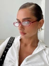 Princess Polly Take A Peek Glasses In Red
