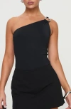 Princess Polly Talija One-shoulder Bodysuit In Black