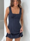 Princess Polly Tall Dasha Mini Dress Navy Tall In Navy