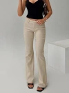 Princess Polly Tall Kinkirk Flared Pants In Taupe