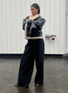 Princess Polly Tall Naylor Wide Leg Jeans In Washed Black
