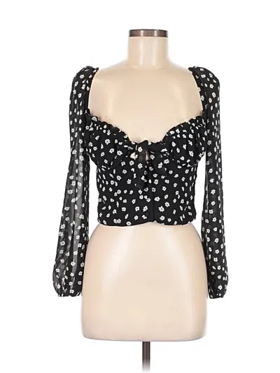Pre-owned Princess Polly Tank Top Black Sweetheart Neckline Tops