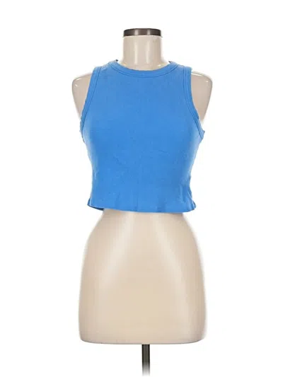 Pre-owned Princess Polly Tank Top Blue Halter Neckline Tops