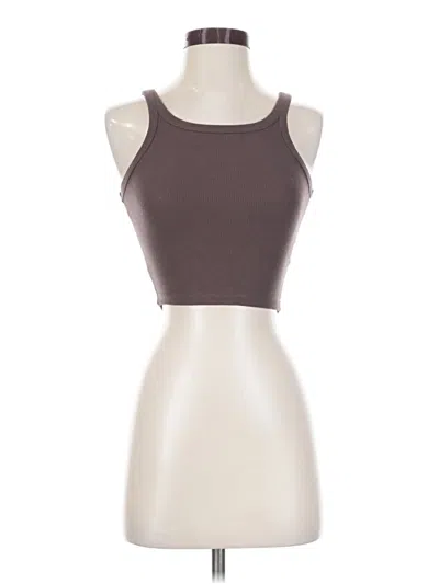 Pre-owned Princess Polly Tank Top Brown Halter Neckline Tops