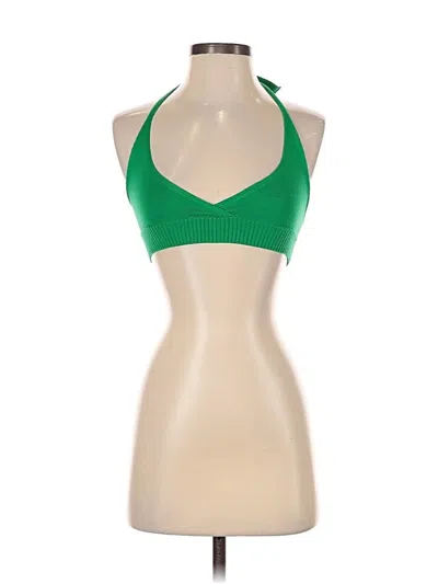 Pre-owned Princess Polly Tank Top Green Halter Neckline Tops