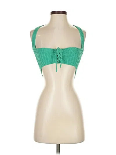 Pre-owned Princess Polly Tank Top Green Strapless Neckline Tops