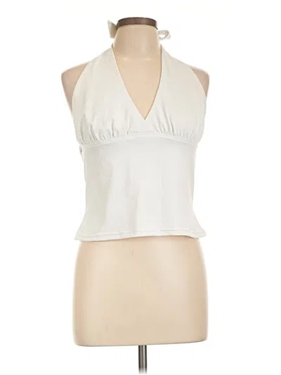 Pre-owned Princess Polly Tank Top Ivory Halter Neckline Tops