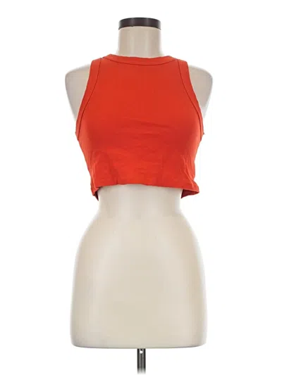 Pre-owned Princess Polly Tank Top Orange Halter Neckline Tops