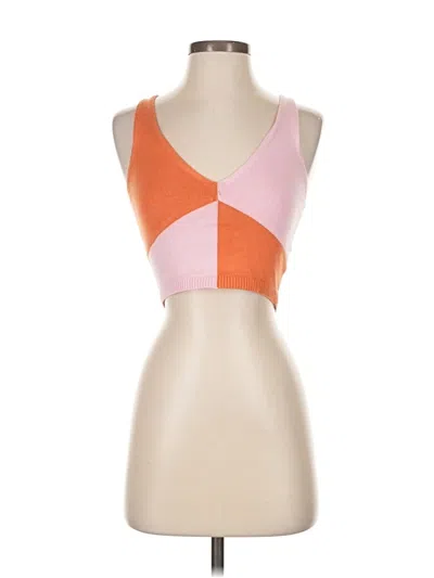 Pre-owned Princess Polly Tank Top Orange Strapless Neckline Tops