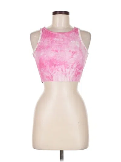 Pre-owned Princess Polly Tank Top Pink Halter Neckline Tops