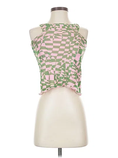 Pre-owned Princess Polly Tank Top Pink Halter Neckline Tops
