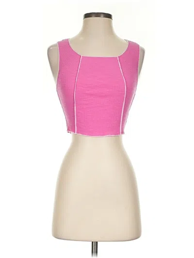 Pre-owned Princess Polly Tank Top Pink Strapless Neckline Tops